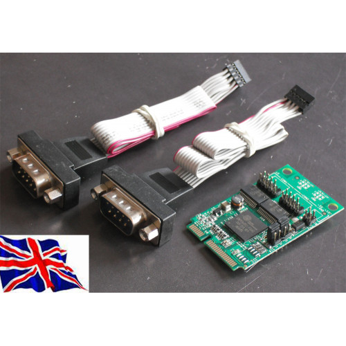 Mini PCI Express PCIe RS232 4 Serial Card 16C950 With Power