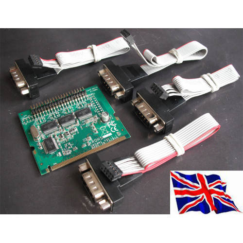 Mini PCI RS232 4 Serial Card 16C950 4S