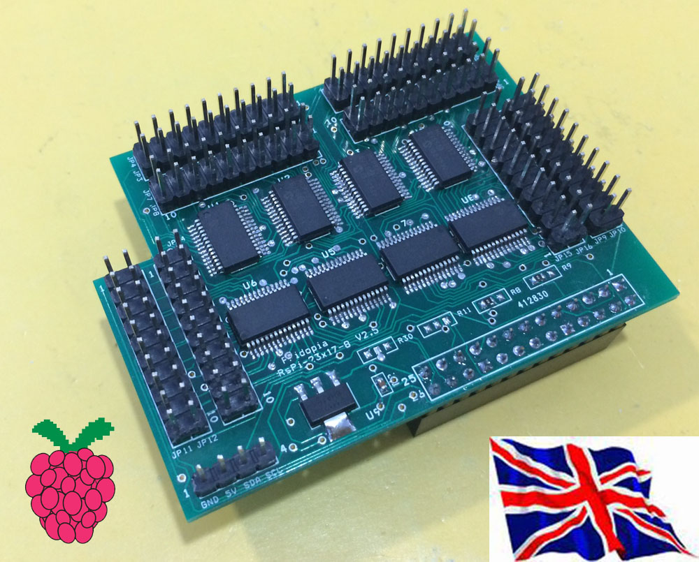 Raspberry Pi  SPI 23s17x8 -V3  Board
