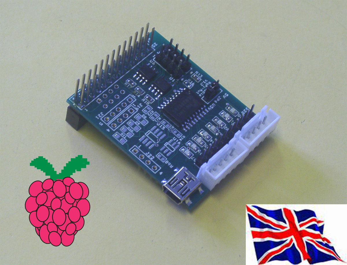 Raspberry Pi  2803-AD-DA-LP (long pin) Board