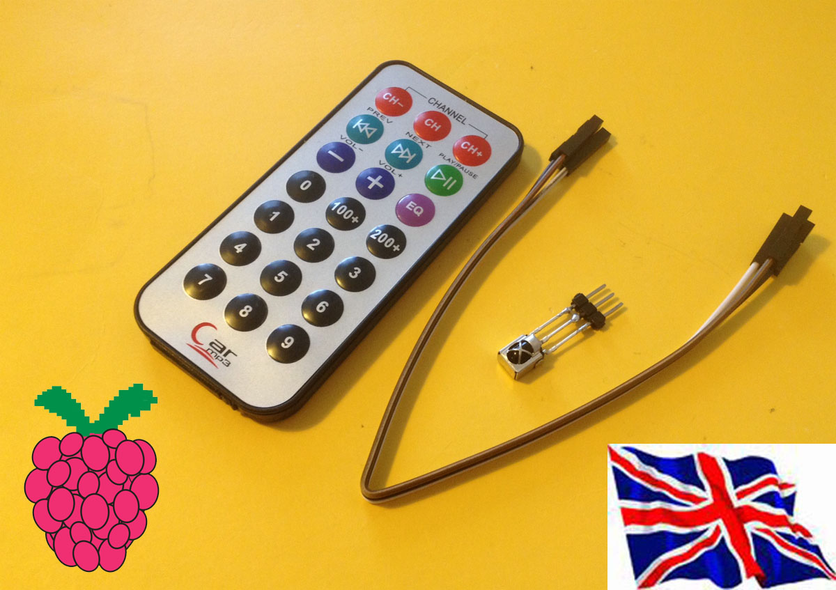 Rs- Pi Ir Receiver Sensor & Remote Control