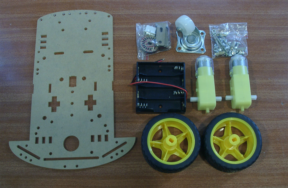 Rs- Pi 2 Motor & 2 Wheel Smart Car  Set x1