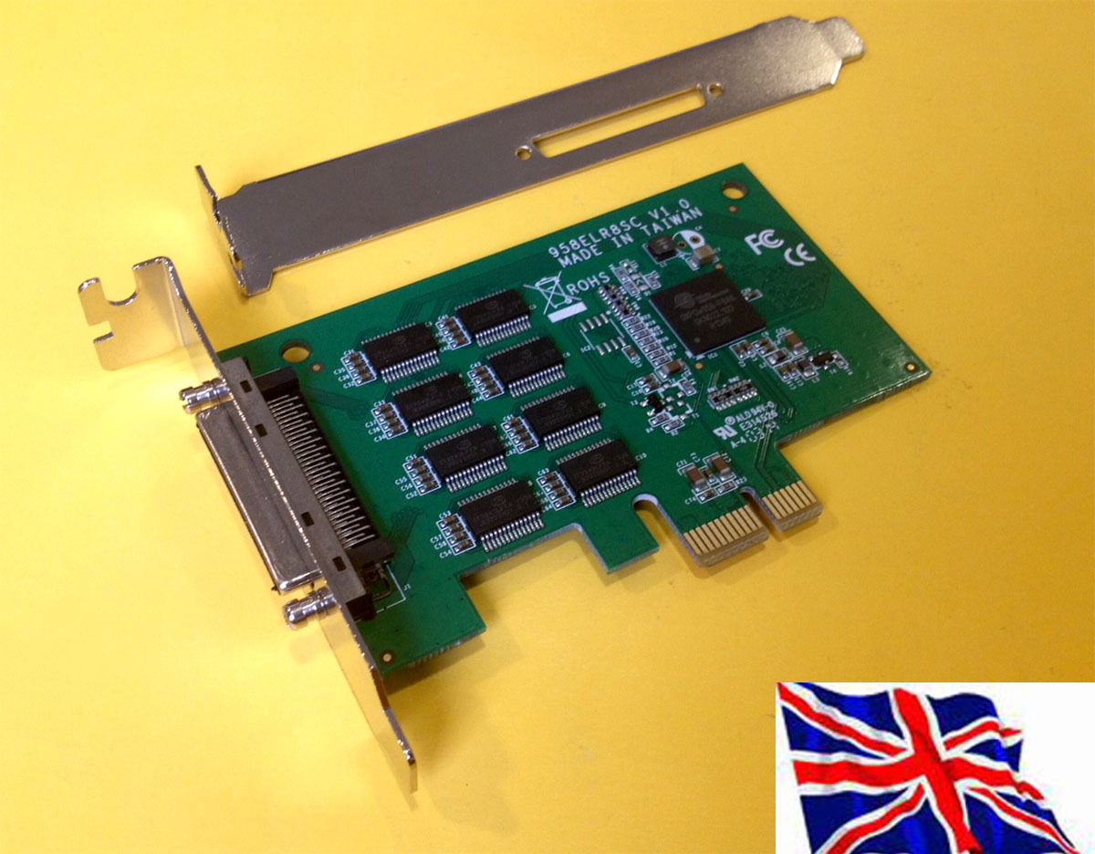 PCI Express PCIe Serial RS232 8 port  16C950