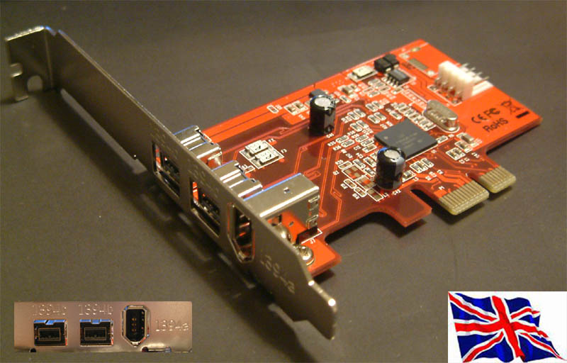 PCI Express PCIe 1394a x1 + 1394b x2