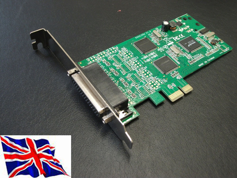 PCI Express PCIe RS232  4 port Serial 16C1050  (SystemBase 1052)