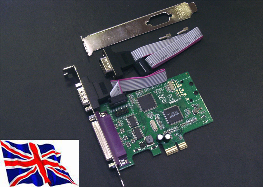 PCI Express  RS232 2 Serial + 1 Parallel (SystemBase 16C1053)