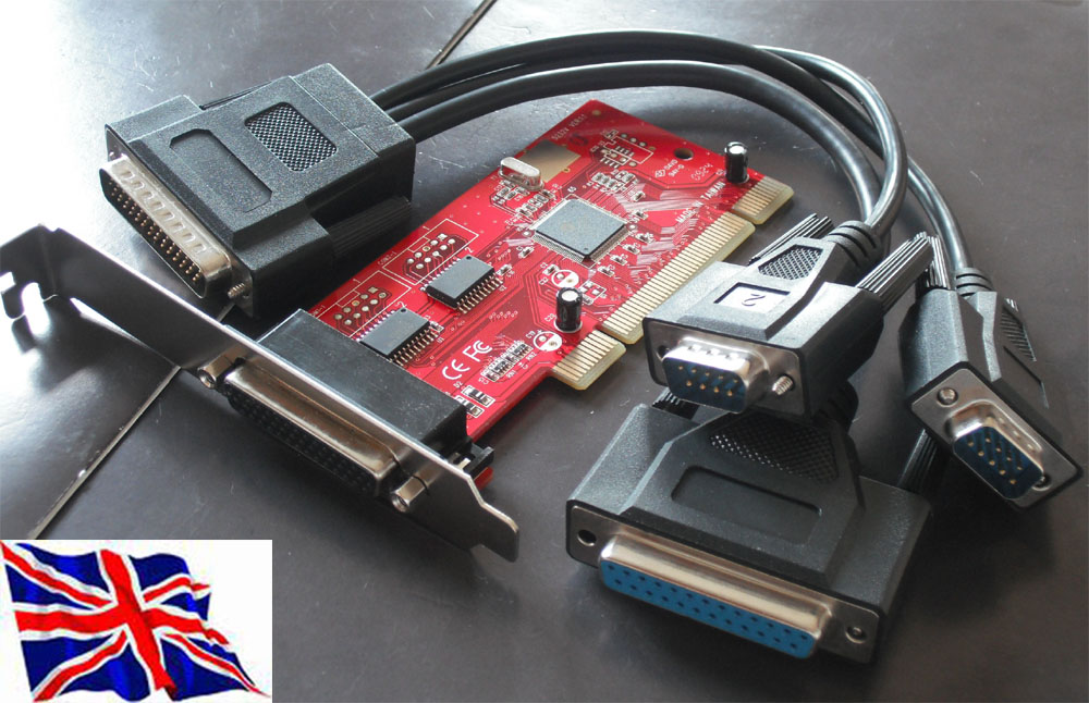 PCI  RS232  2 Port Serial 1 Parallel Port 16C950