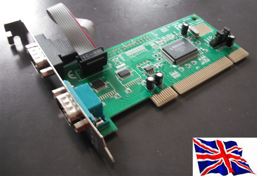 PCI RS232  2 port Serial Port Moschip 9835