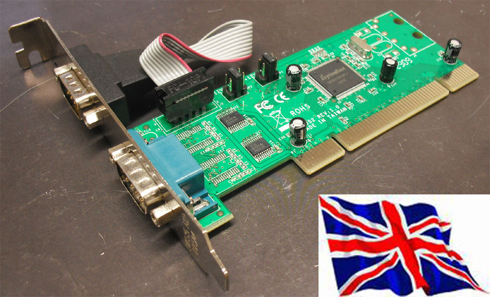 PCI RS232  2 port Serial Port  SystemBase 16C1050 2S