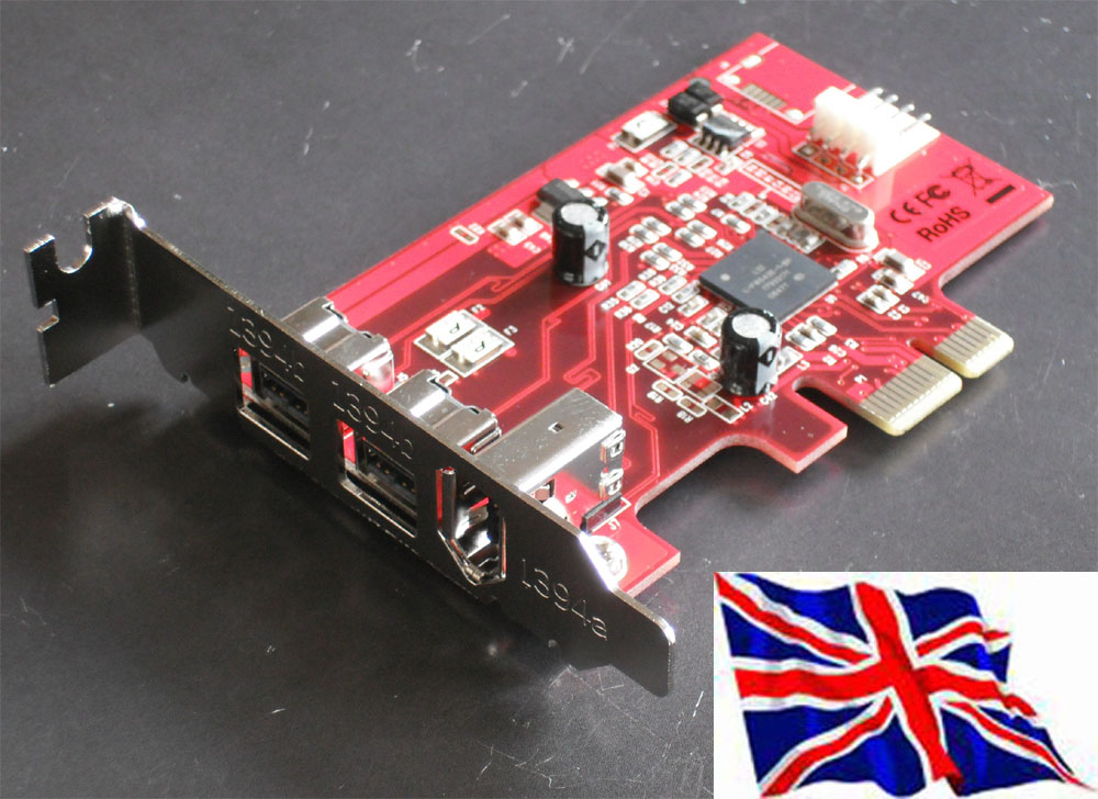 PCI Express PCIe 1394a x1 + 1394b x2  Low Profile