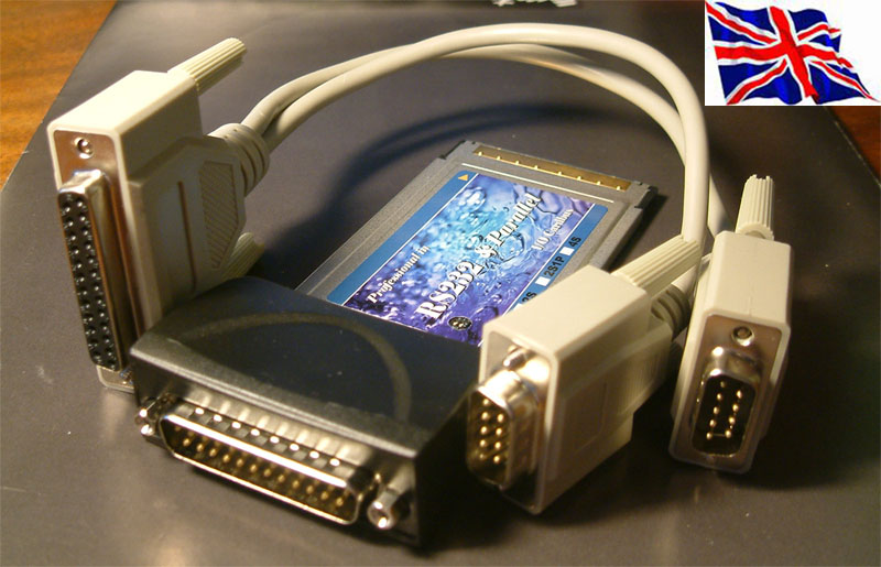 PCMCIA RS422/RS485 2 port Serial Cardbus 9Pin 16C950