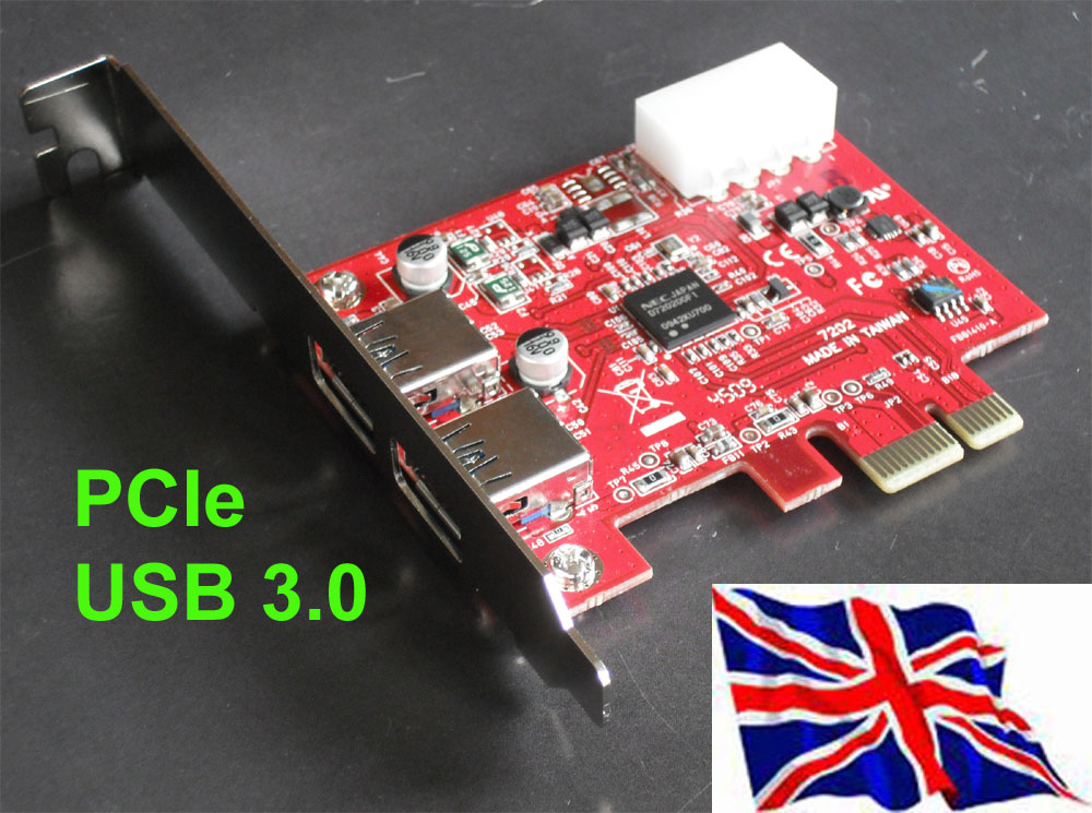 PCI Express PCIe USB 3.0 2 port NEC chip