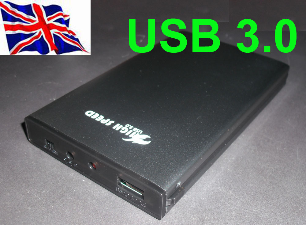 2.5" SATA USB 3.0 HDD Enclosure Case Caddy