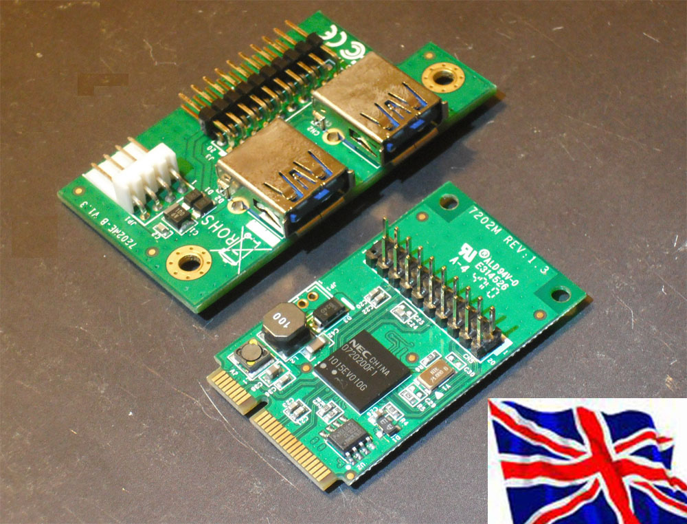 Mini PCI-e PCI Express USB 3.0 Controller Card