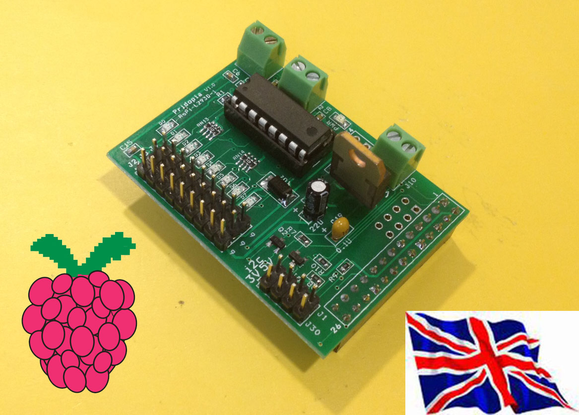 Rs-Pi L293d-1  2 Motor Board with 5V LDO